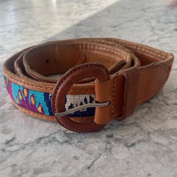 Vintage Leather Belt - Picture 1 of 3